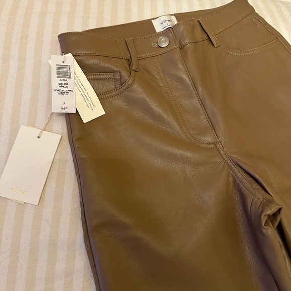 Aritzia Melina Wilfred Ankle Pants: Constant Camel - Picture 2 of 5